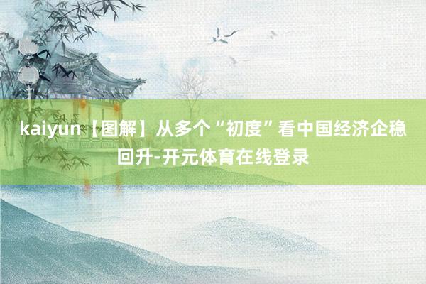 kaiyun【图解】从多个“初度”看中国经济企稳回升-开元体育在线登录